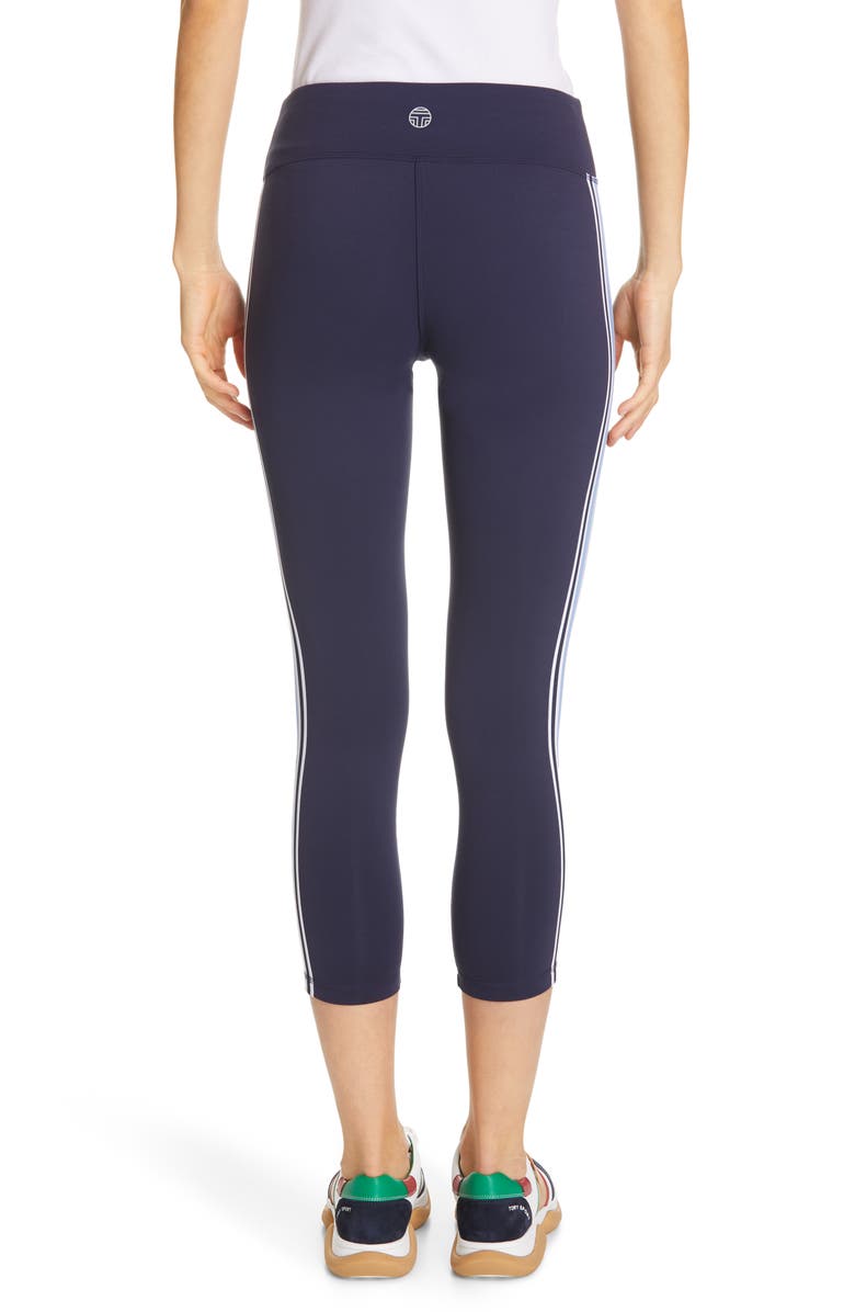 Tory Sport by Tory Burch Tory Sport Retro Stripe 7/8 Leggings, Alternate, color, 