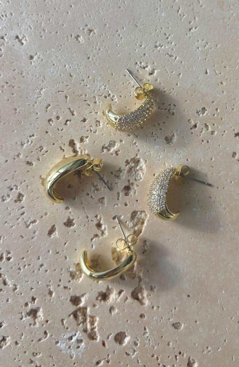 Adornia Set of 2 Drop Earrings, Alternate, color, Gold