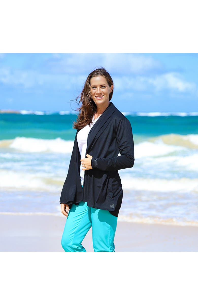 UV Skinz Hooded Resort Wrap, Alternate, color, Black