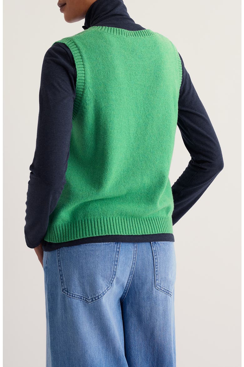 East View Sweater Vest, Alternate, color, PEA POD