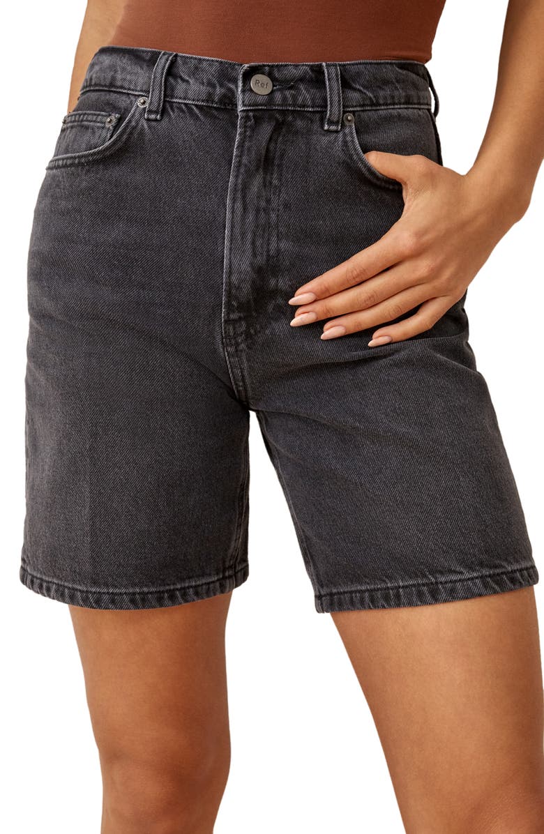 Reformation Sammie High Waist Relaxed Denim Shorts, Alternate, color, 