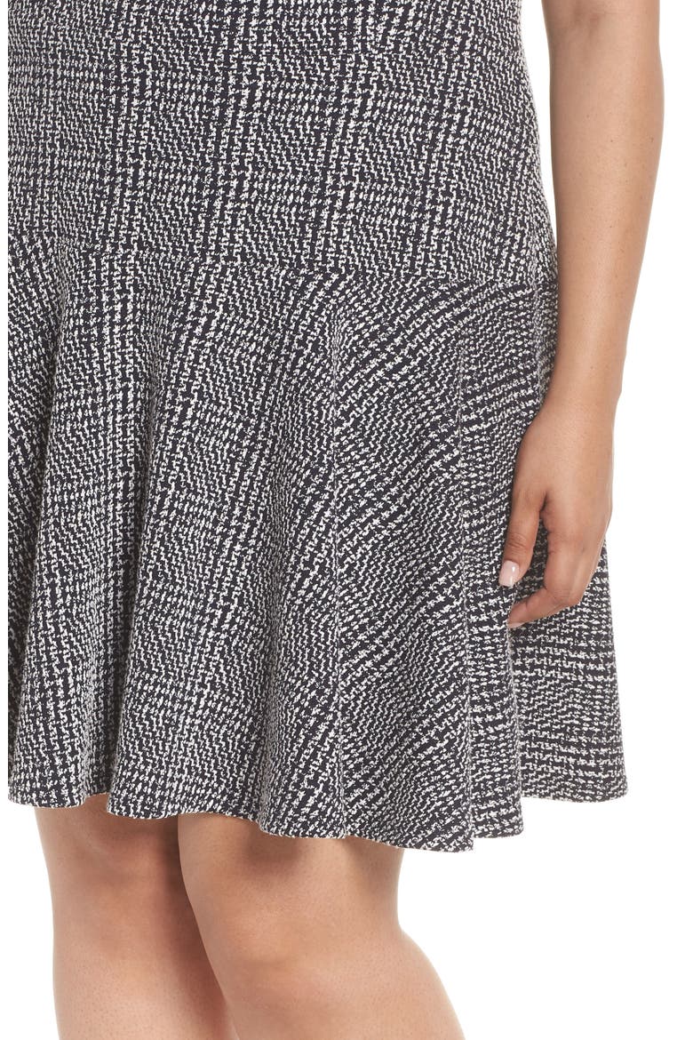 Drop Waist Sleeveless Dress, Alternate, color, NAVY/ IVORY