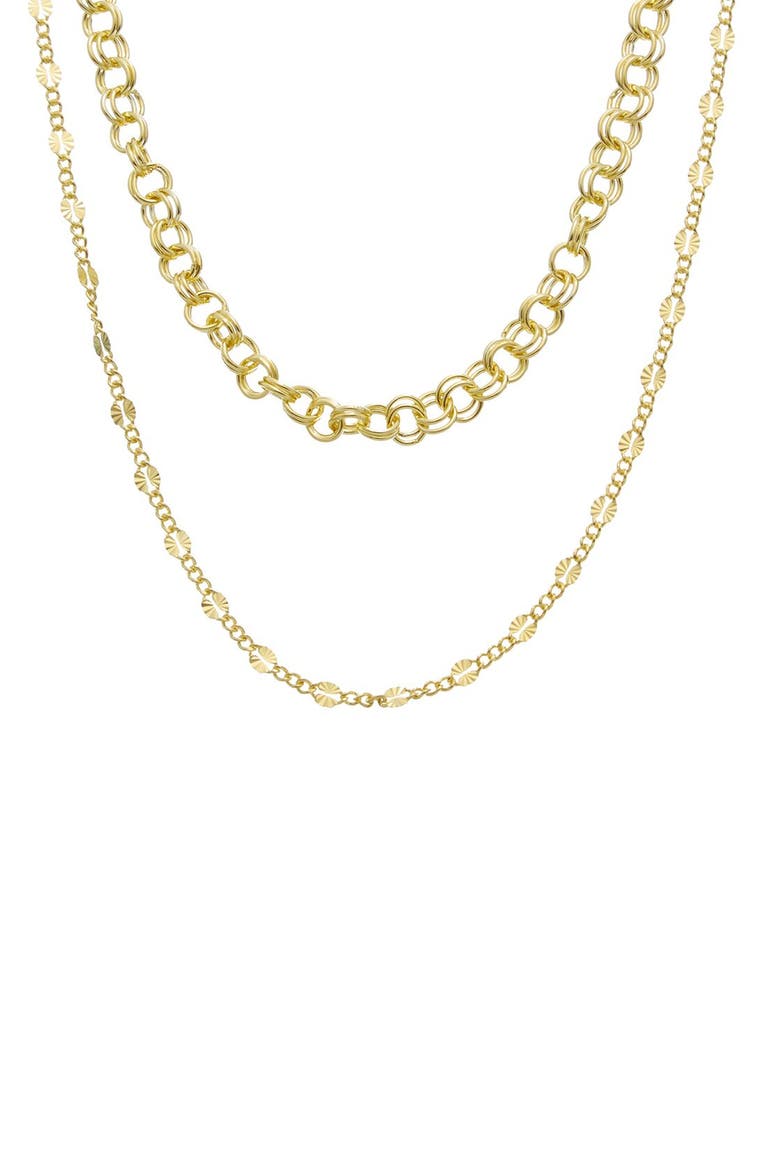 Two-Strand Layered Necklace, Alternate, color, YELLOW