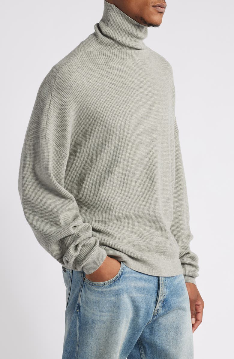 Fear of God Essentials Gender Inclusive Waffle Knit Turtleneck Sweater, Alternate, color,