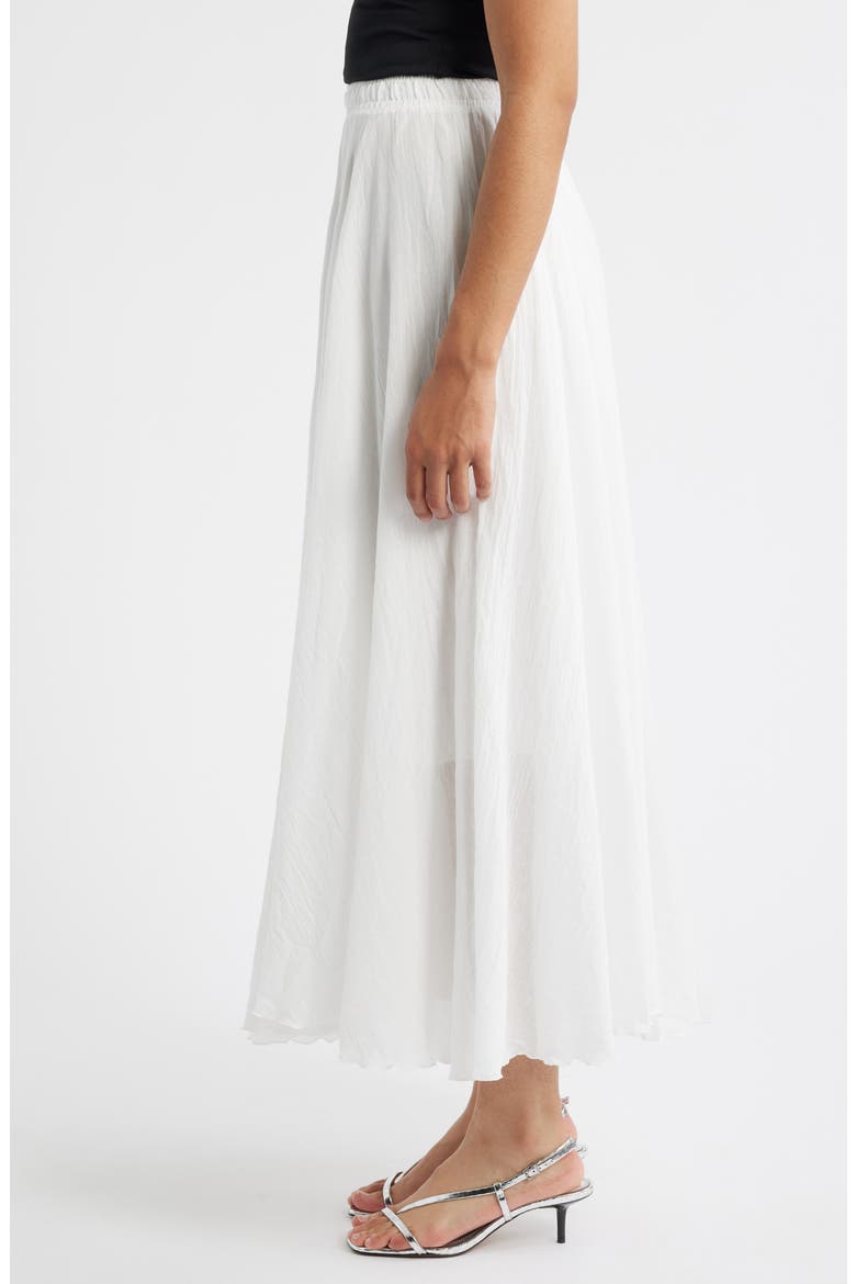 Alba Pull-On Midi A-LIne Skirt, Alternate, color, WHITE