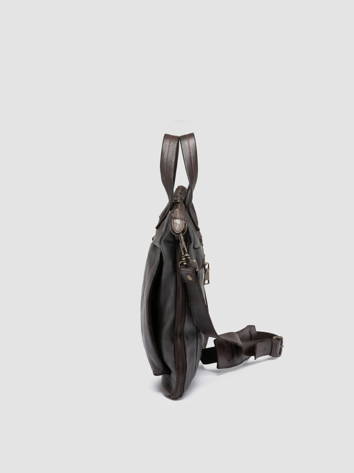 Officine Creative Helmet 046 Briefcase, Alternate, color, Brown