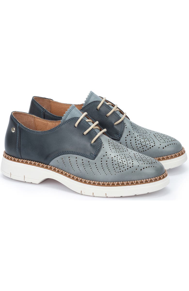 PIKOLINOS Henares Perforated Derby, Main, color, Denim