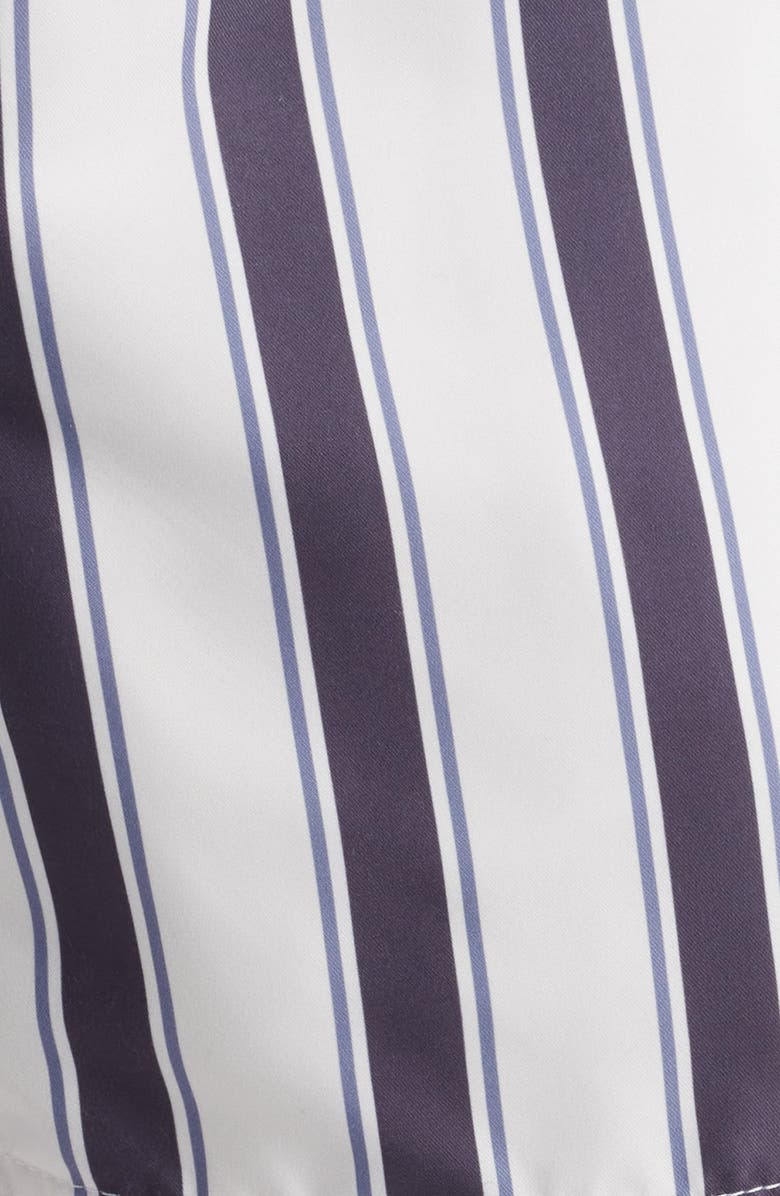 PacSun Mandarin Coal Stripe Swim Trunks, Alternate, color, 