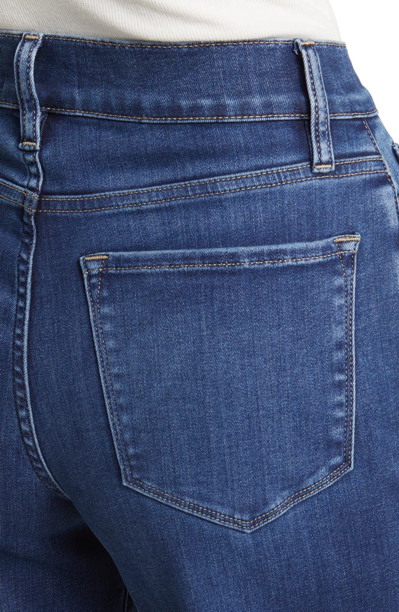 FRAME Le Slim Palazzo Raw Hem High Waist Wide Leg Jeans, Alternate, color, Lupine