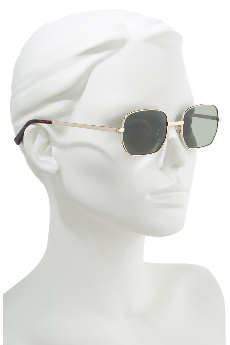 The Flash 52mm Round Sunglasses, Alternate, color, GOLD