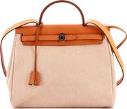 Pre-Owned Hermes Herbag Zip Criss Viking Toile and Leather 31
