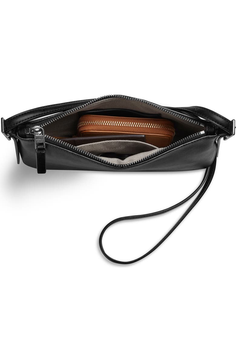 Shinola Small Bixby Accordion Leather Crossbody Bag, Alternate, color, Black