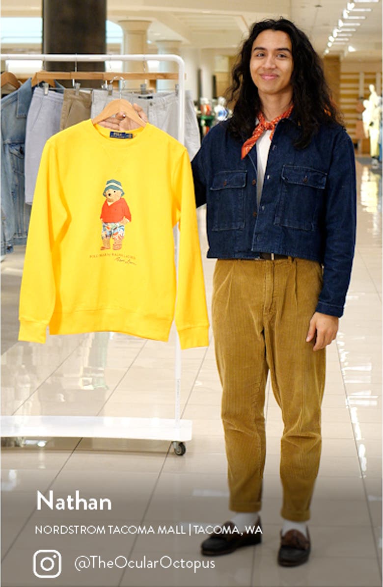 Polo Bear Graphic Sweatshirt, sales video thumbnail