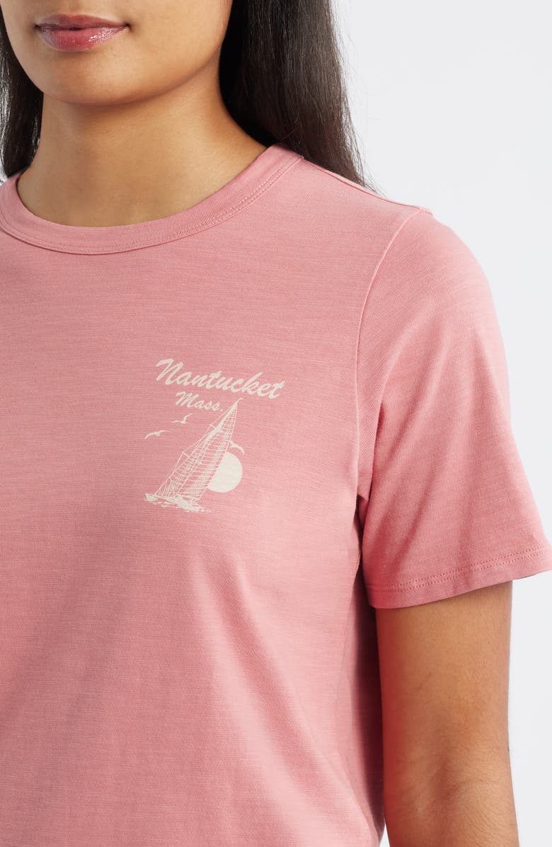 Faherty Nantucket Sunwashed Cotton Graphic T-Shirt, Alternate, color, Faded Flag