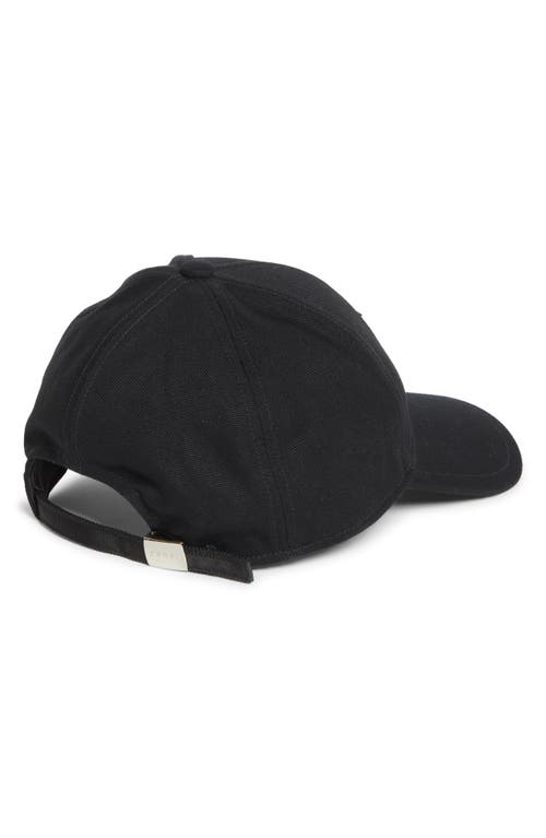 Sacai Carhartt Wip Duck Canvas Baseball Cap In Black