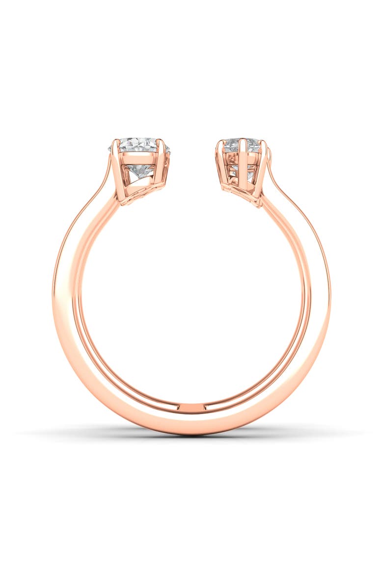 Fancy Four-Stone Lab Created Diamond Ring, Alternate, color, 18K RG