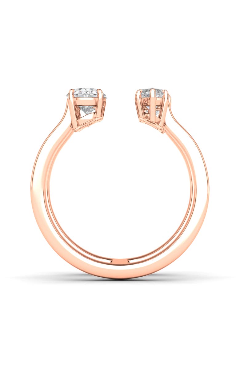 Everyday By HauteCarat Fancy Four-Stone Lab Created Diamond Ring, Alternate, color, 2.73 Ctw Rose Gold