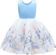 Tulleen Mabel Floral Garden Organza Dress