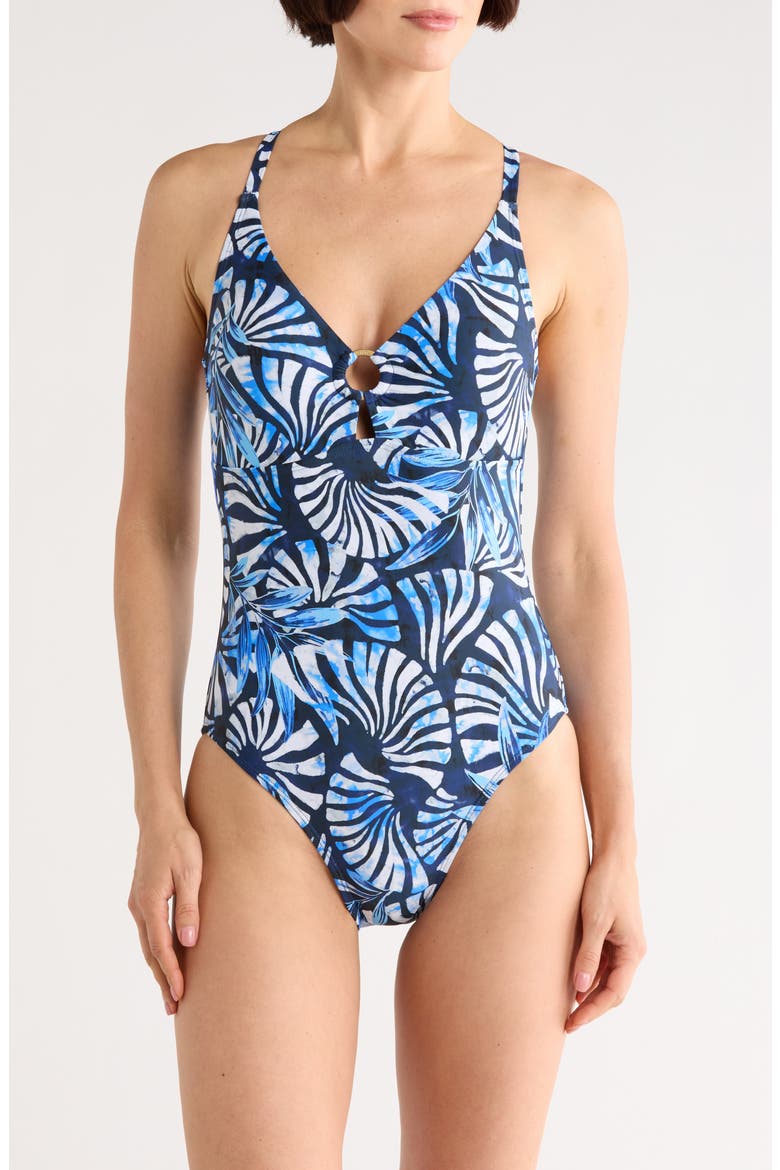 Paris One-Piece Swimsuit, Main, color, PANTHEON BLUE