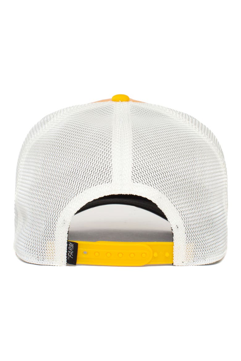Piel Horse Patch Trucker Hat, Alternate, color, GOLD