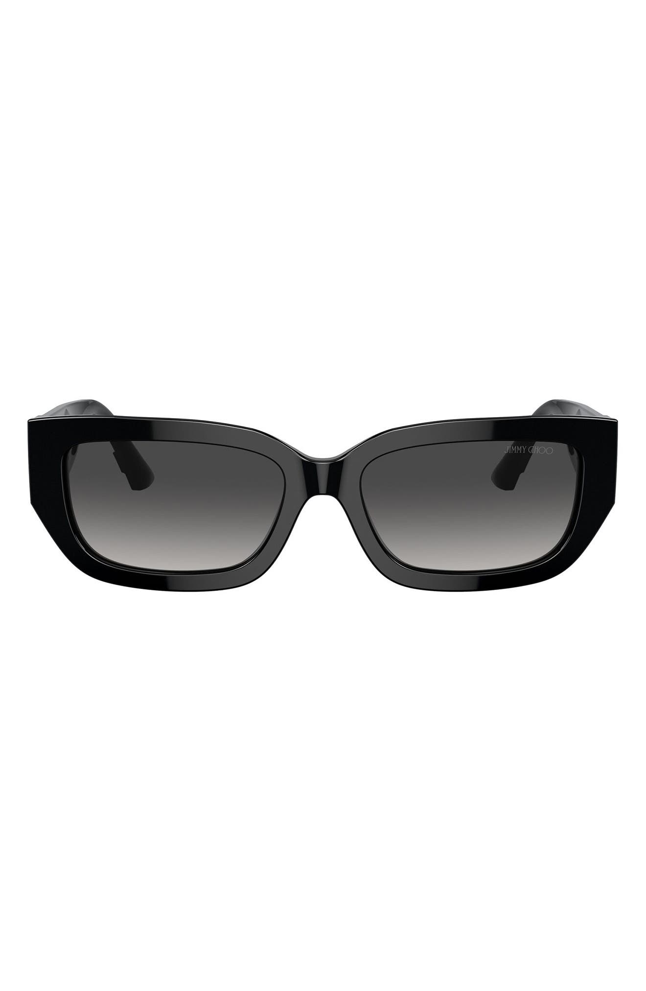 Jimmy Choo 55mm Rectangle Sunglasses