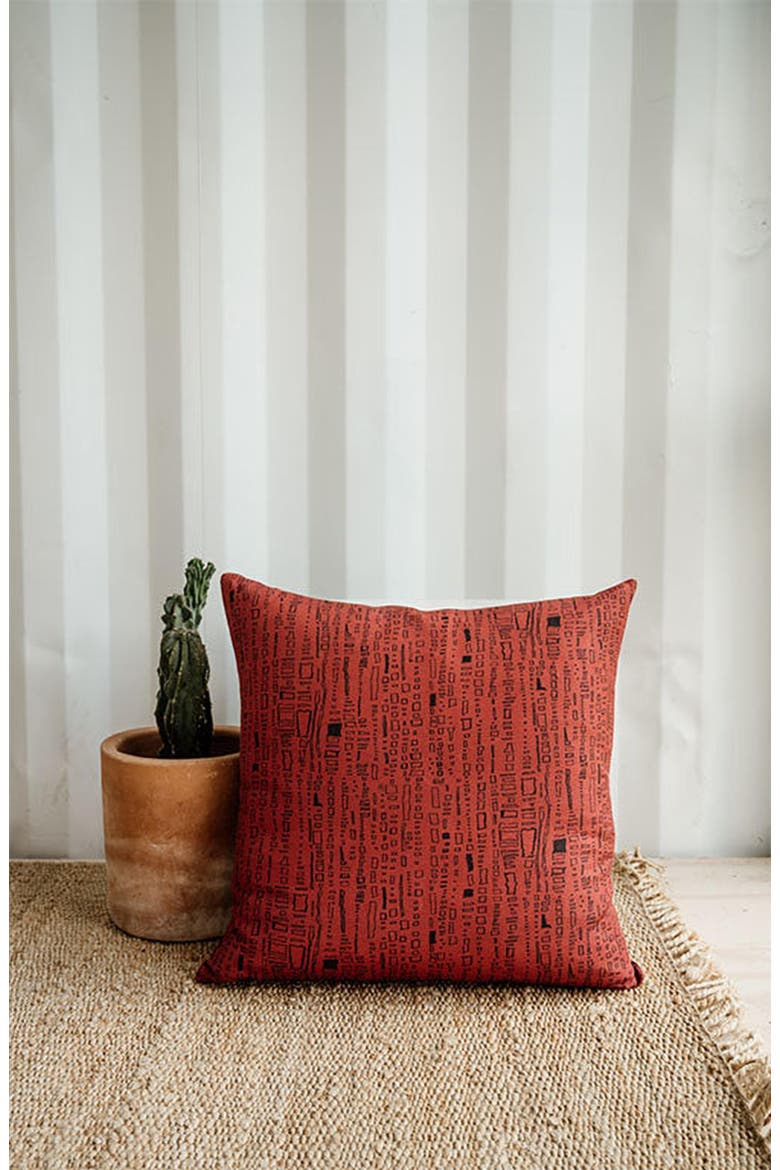 Capistrano in Dark Saffron 24" x 24" Pillow, Alternate, color, Dark Saffron