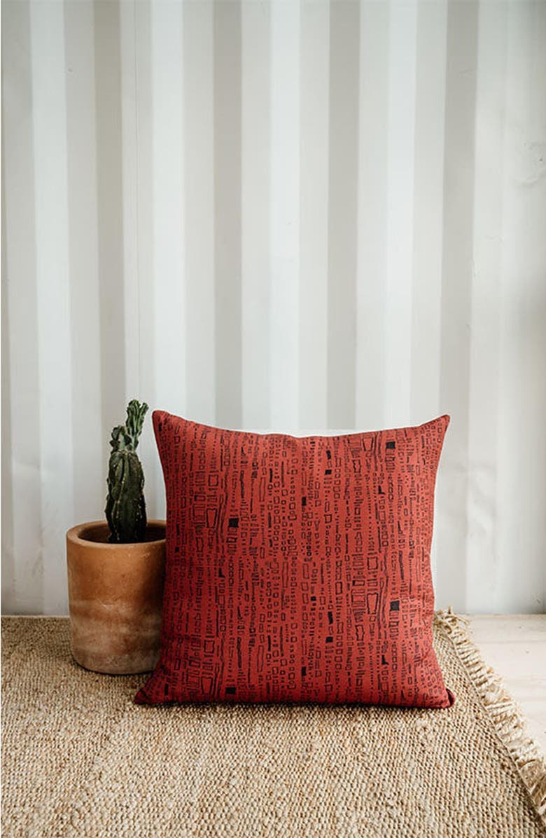 at300nelson Capistrano in Dark Saffron 24" x 24" Pillow, Alternate, color, Dark Saffron