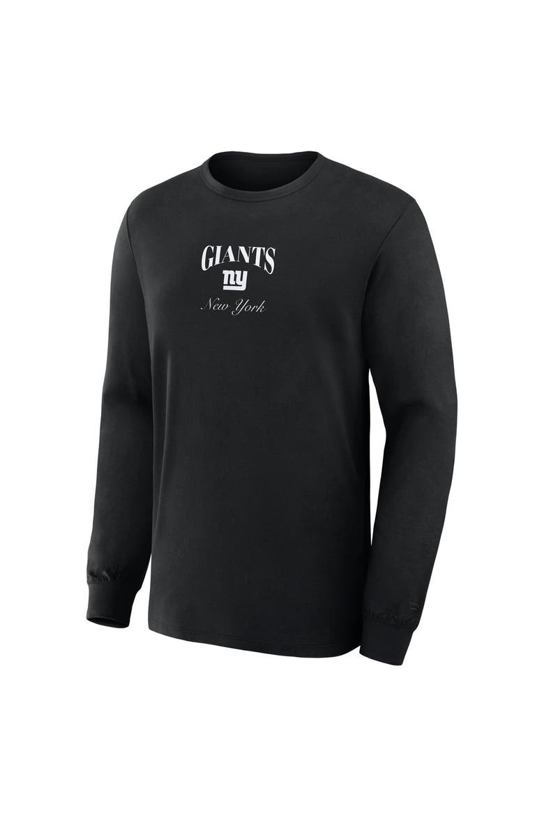 Men's Fanatics Black New York Giants Midnight Falls Long Sleeve T-Shirt, Alternate, color, Black