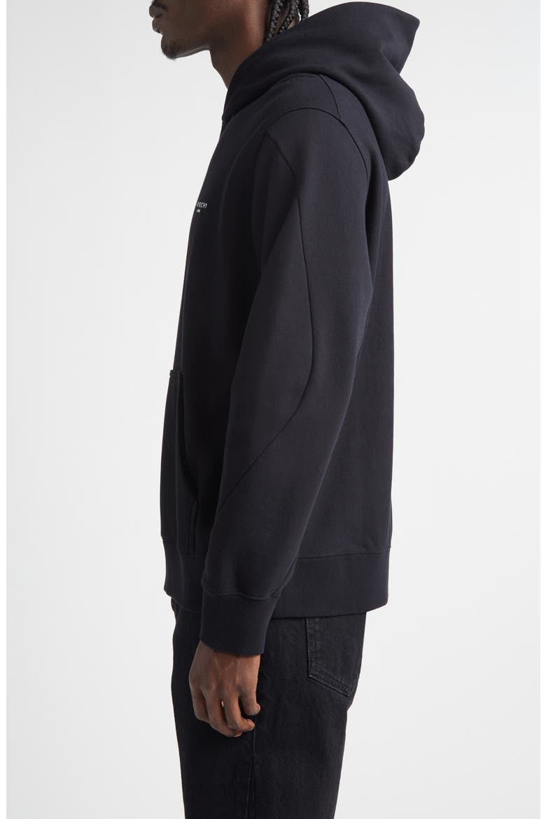 Regular Fit Couture Seam Hoodie, Alternate, color, BLACK