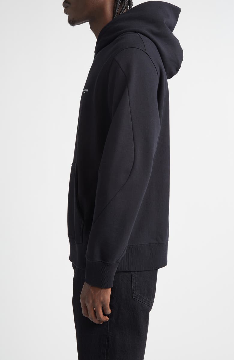 Givenchy Regular Fit Couture Seam Hoodie, Alternate, color, Black
