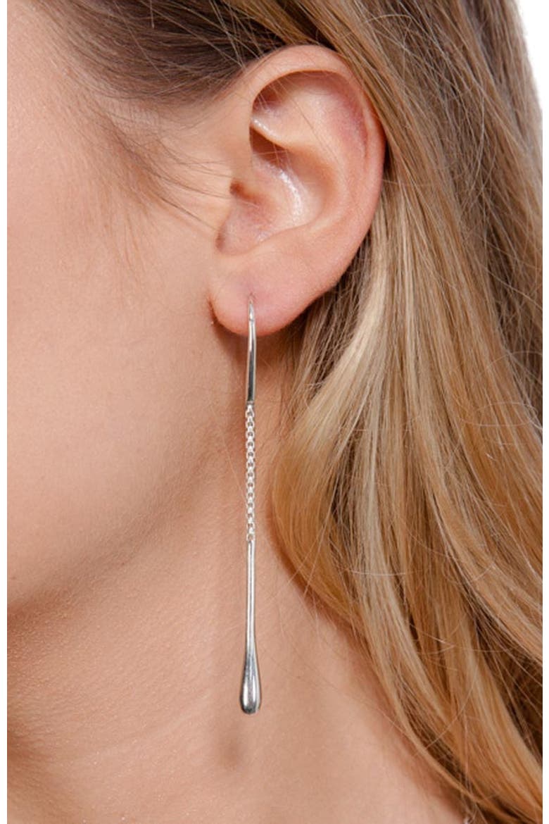Drop Earrings, Alternate, color, Sterling Silver