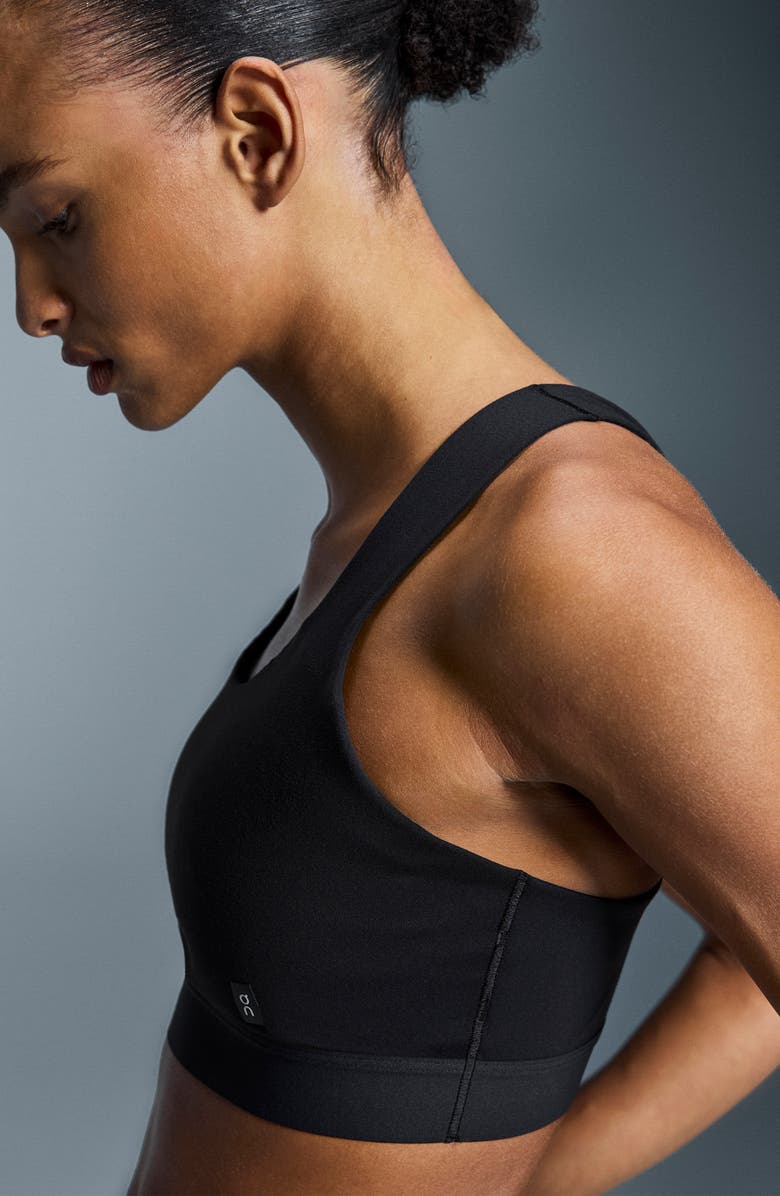 On Core Sports Bra, Alternate, color, Black