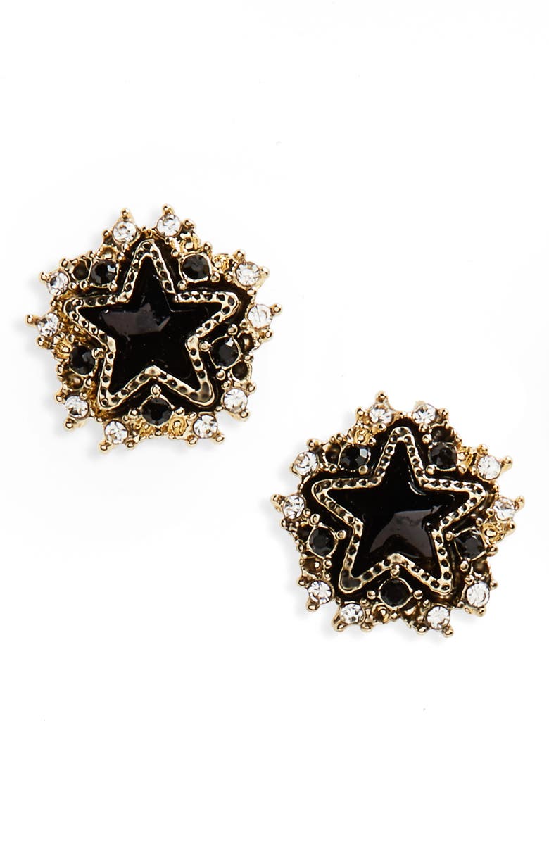 Cara Crystal Star Stud Earrings, Main, color,