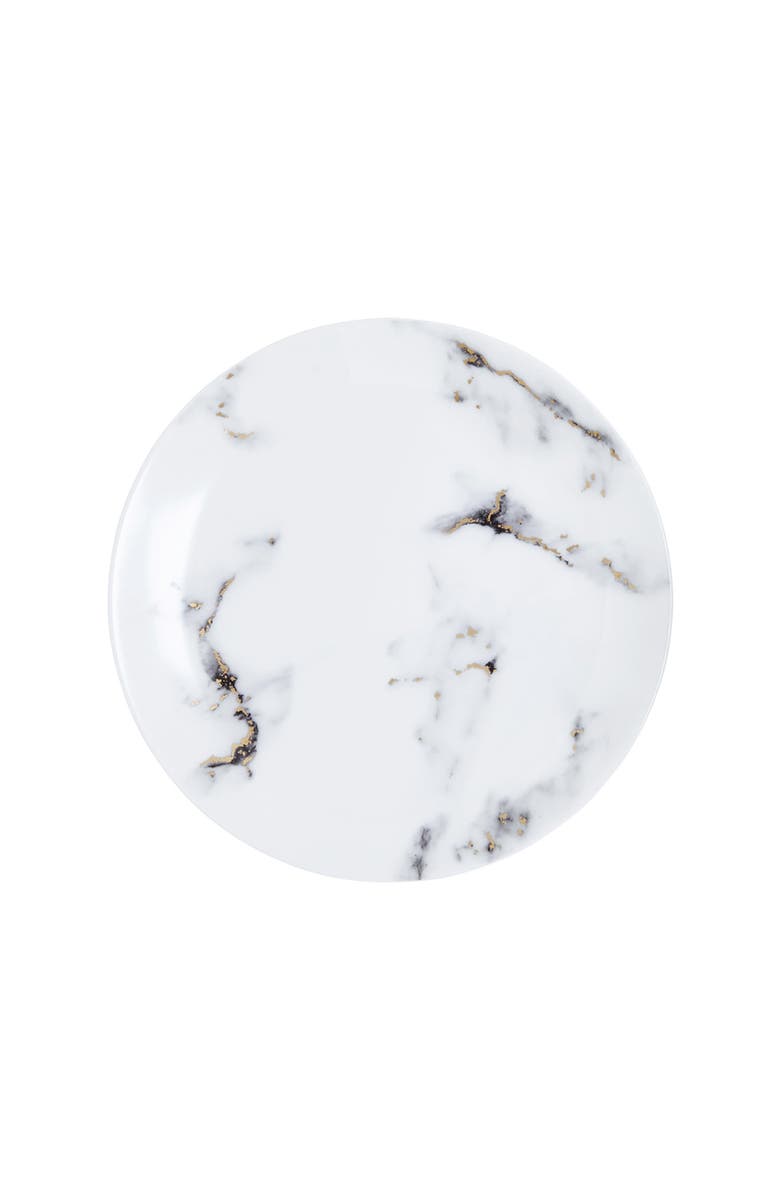 Prouna Marble Venice Fog Salad / Dessert Plate, Main, color, White