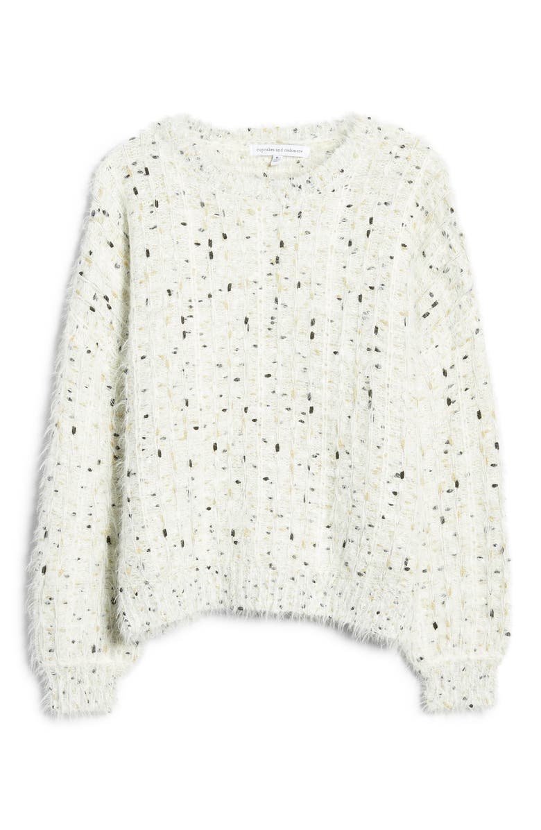 cupcakes and cashmere Nisha Fuzzy Speckle Pullover, Alternate, color, 