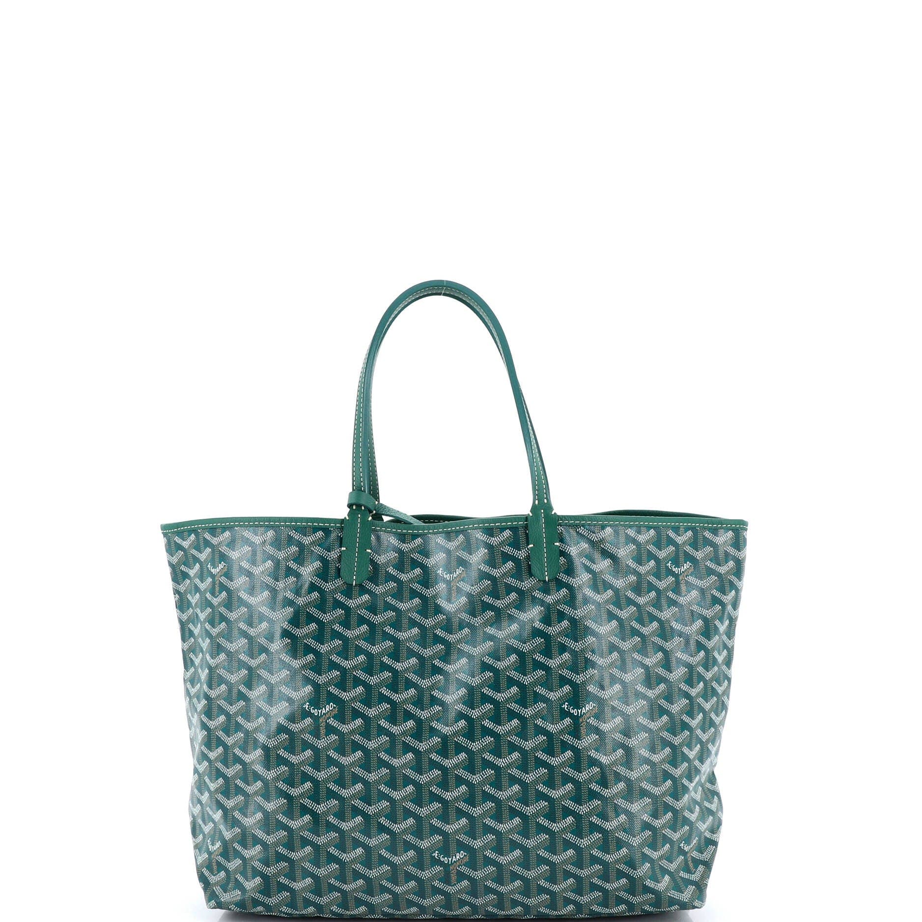 Pre-Owned Goyard Saint Louis Tote Coated Canvas PM, Main, color, Green