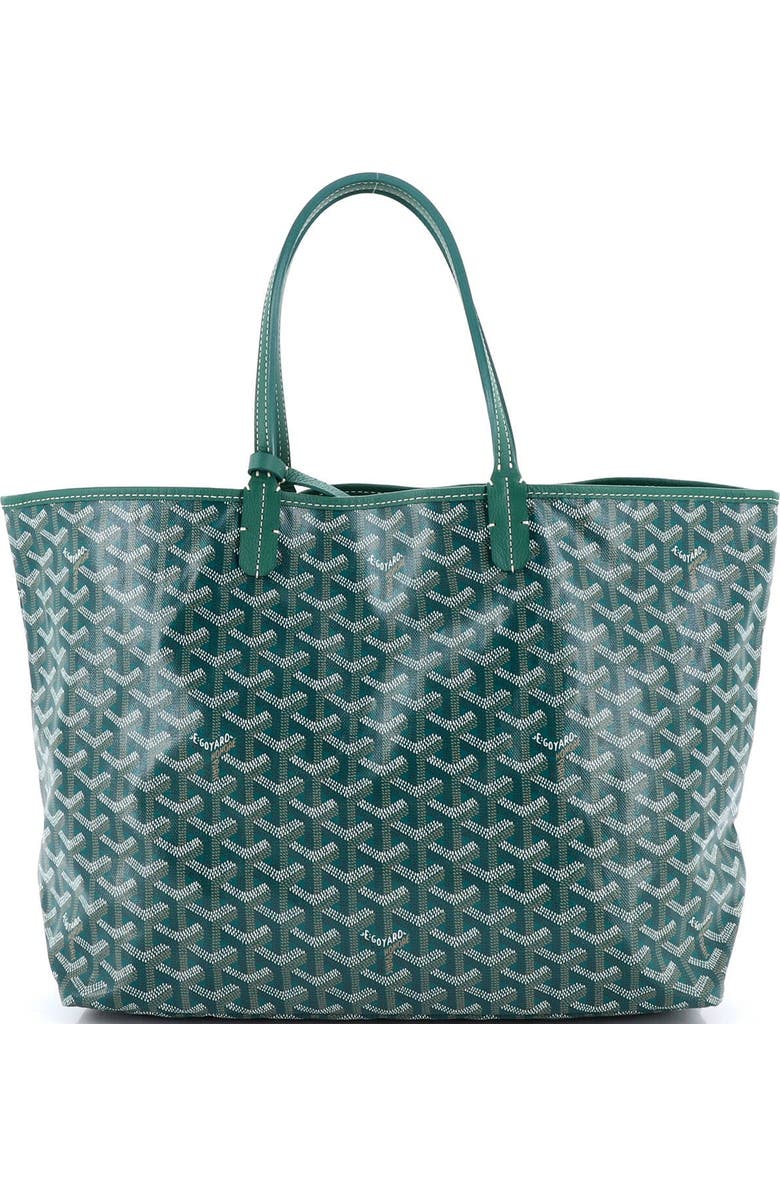 Pre-Owned Goyard Saint Louis Tote Coated Canvas PM, Main, color, Green