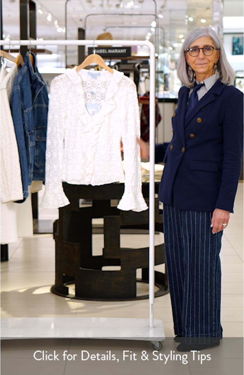 The Gabriella Ruffle Lace Top, sales video thumbnail