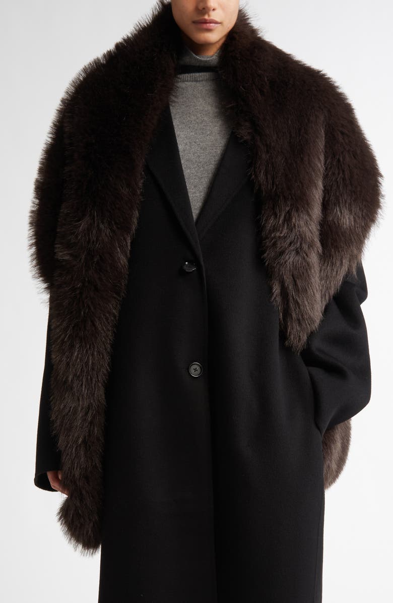 TOTEME Faux Fur Scarf, Alternate, color,