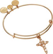 Alex and Ani Pearl Basics Cross Bangle Bracelet