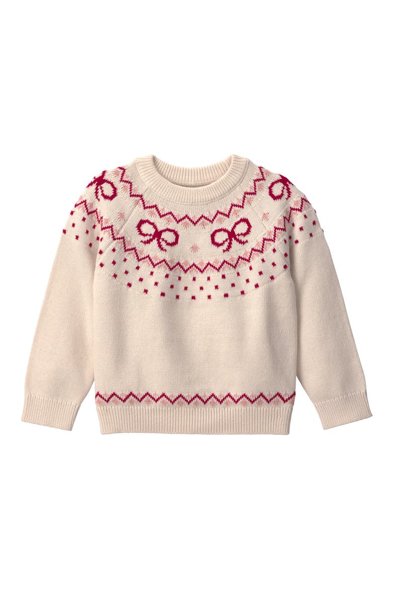 Kids' Organic Cotton Sweater, Main, color, LP BOW FAIRISLE