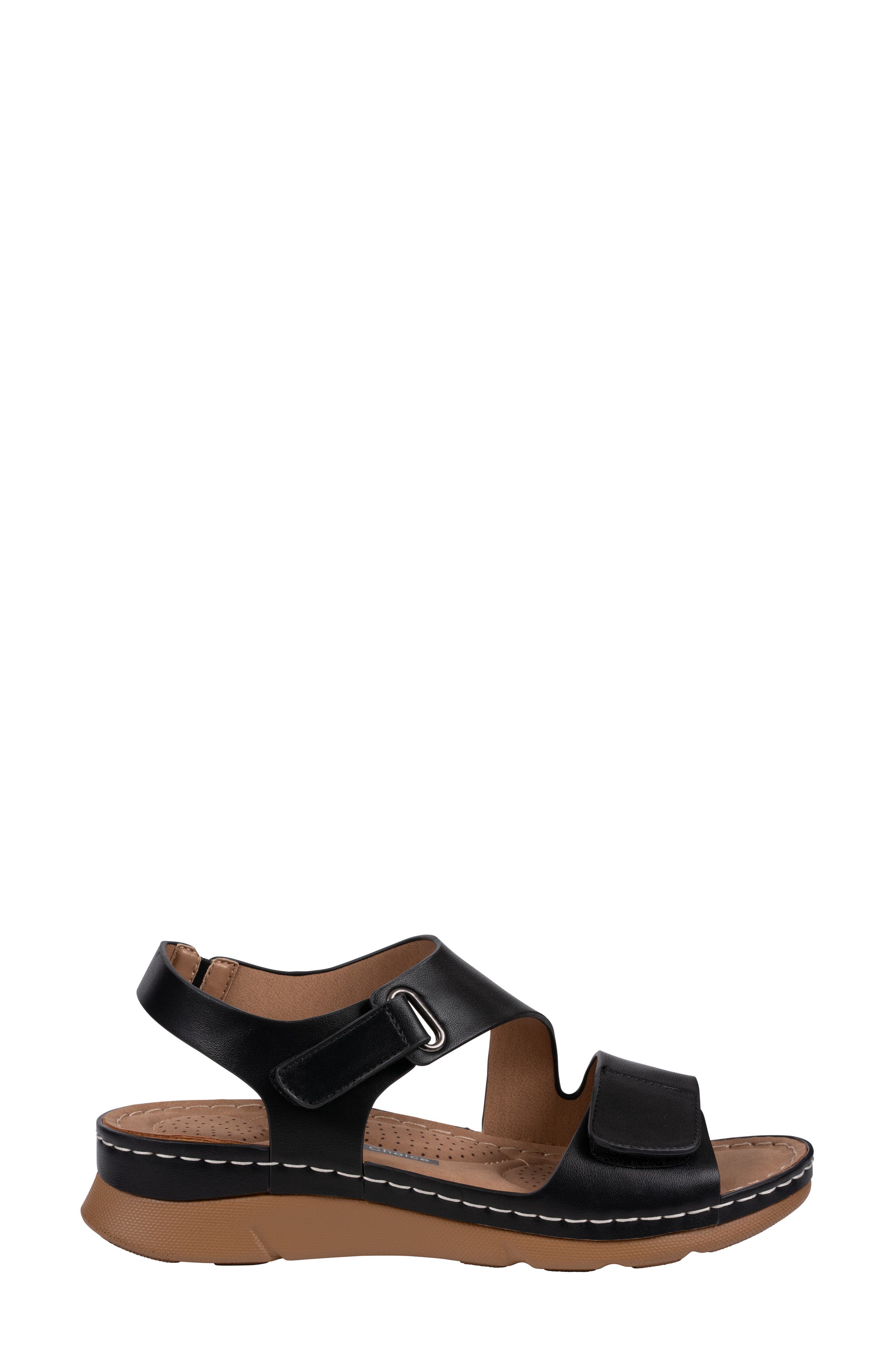 GOOD CHOICE NEW YORK Merisa Sandal, Alternate, color, Black