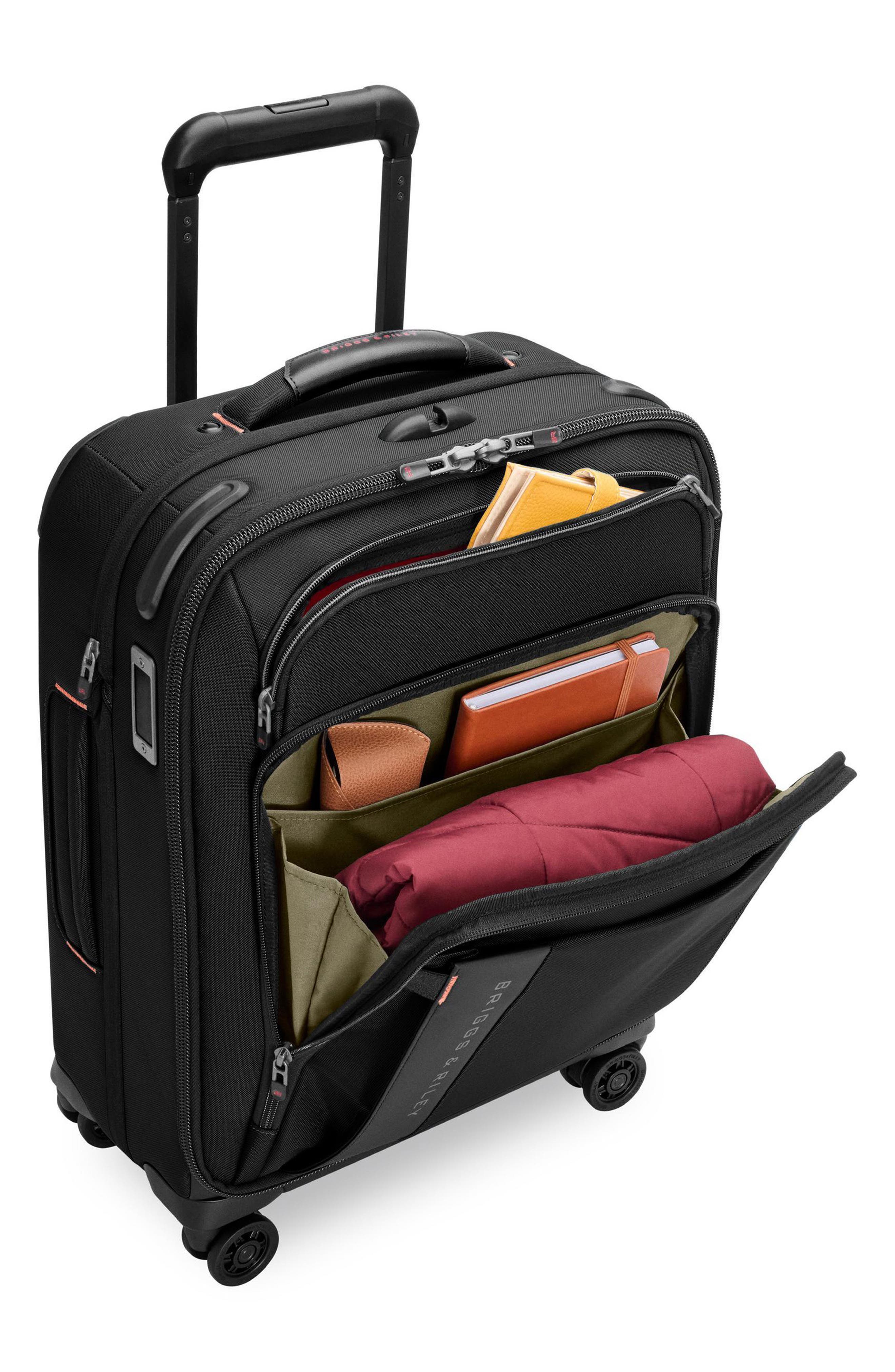 Briggs 
Riley ZDX Global 21-Inch Expandable Carry-On Spinner Suitcase, Alternate, color, Black