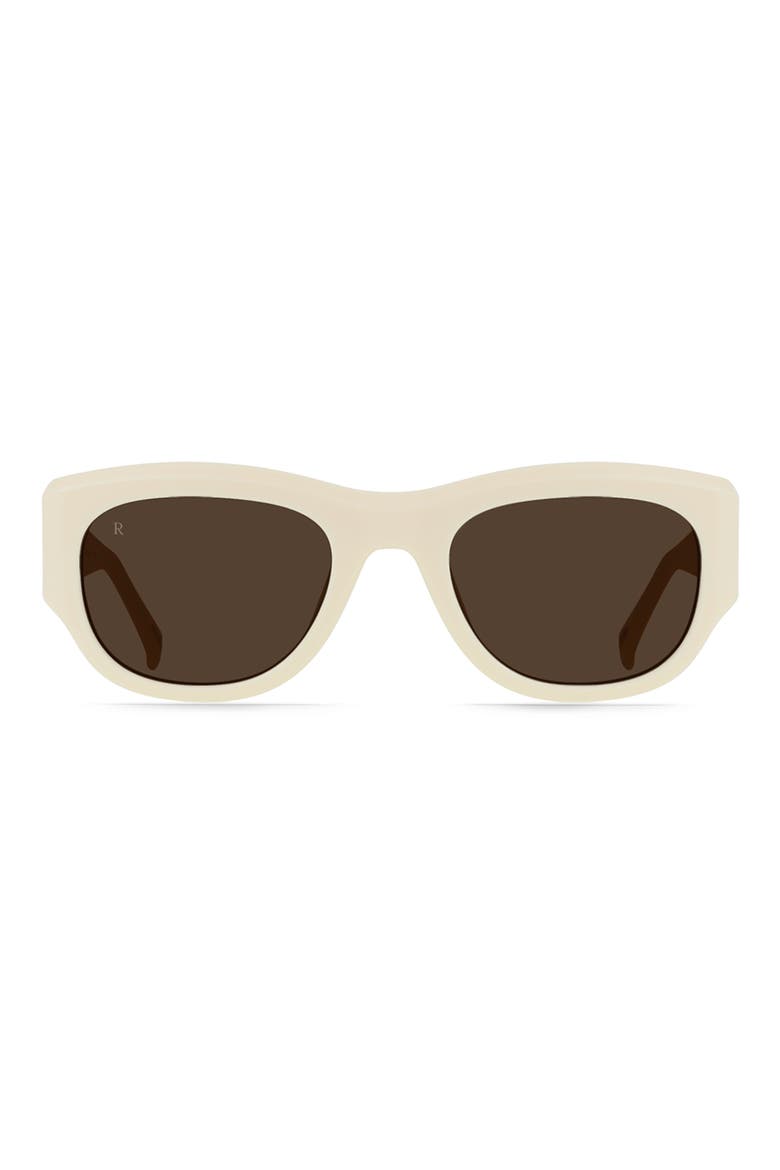 Lonso 53mm Polarized Rectangular Sunglasses, Main, color, NEW BLONDE/ VIBRANT BROWN
