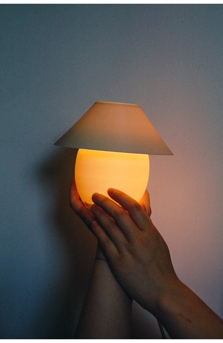 WOOJ DESIGN Scoop Lamp, Alternate, color, Eggshell