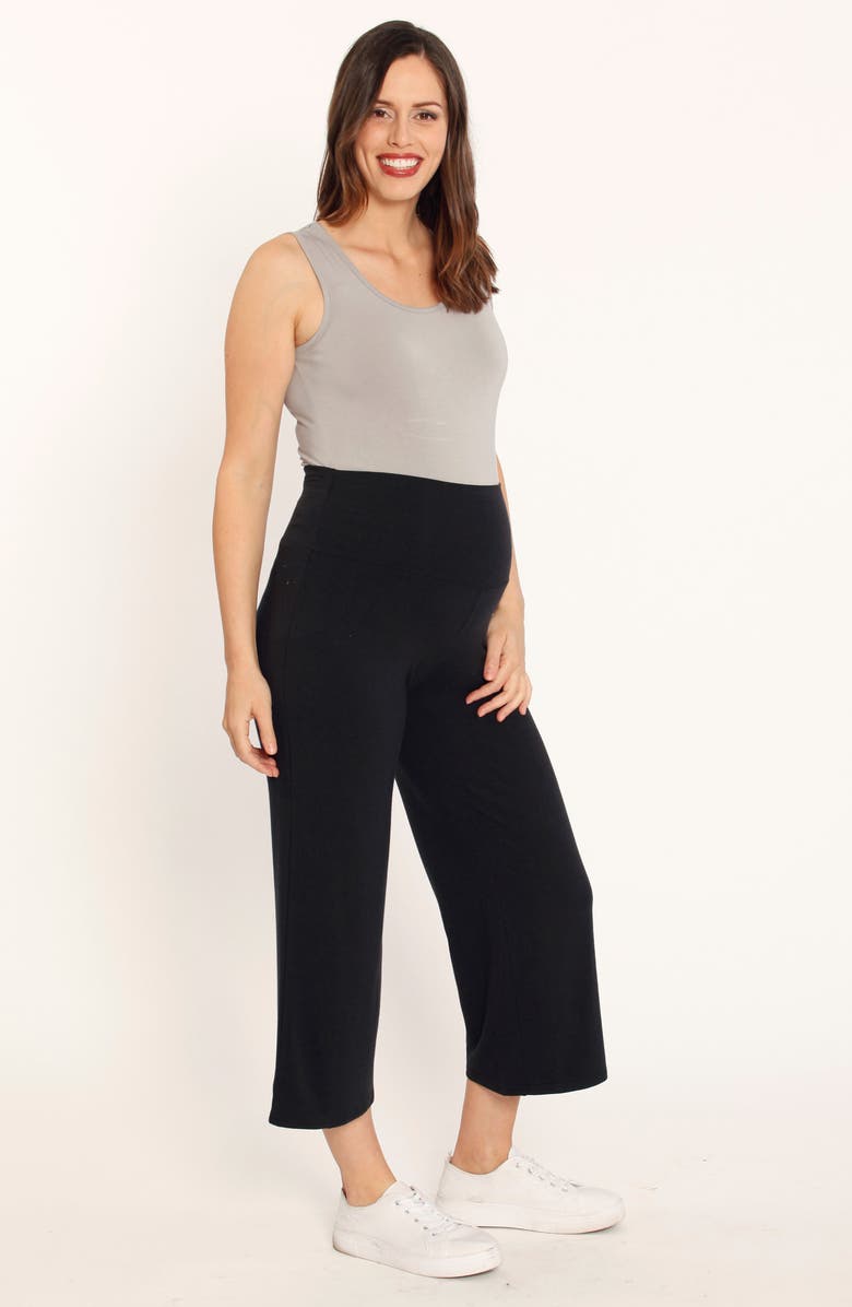 Angel Maternity Crop Wide Leg Maternity Pants, Alternate, color, 