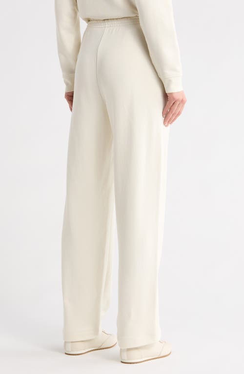 Vince Cotton Wide Leg Sweatpants In White