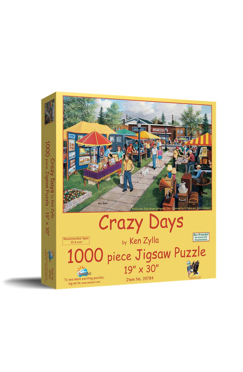 Sunsout Crzy Days 1000 piece Jigsaw Puzzle for Adults, Main, color, Multicolor