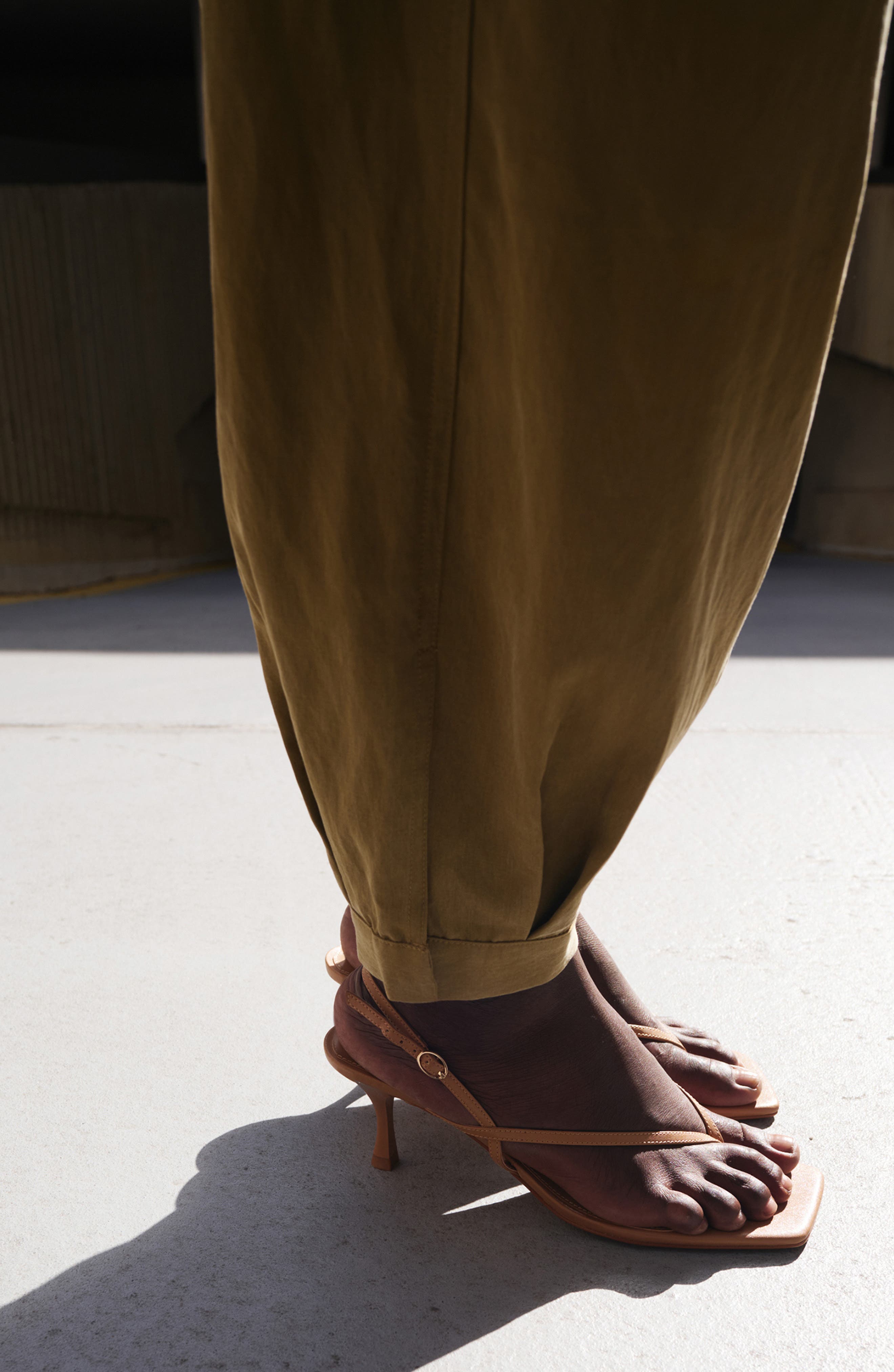 MANGO Ross Sandal, Alternate, color, Caramel