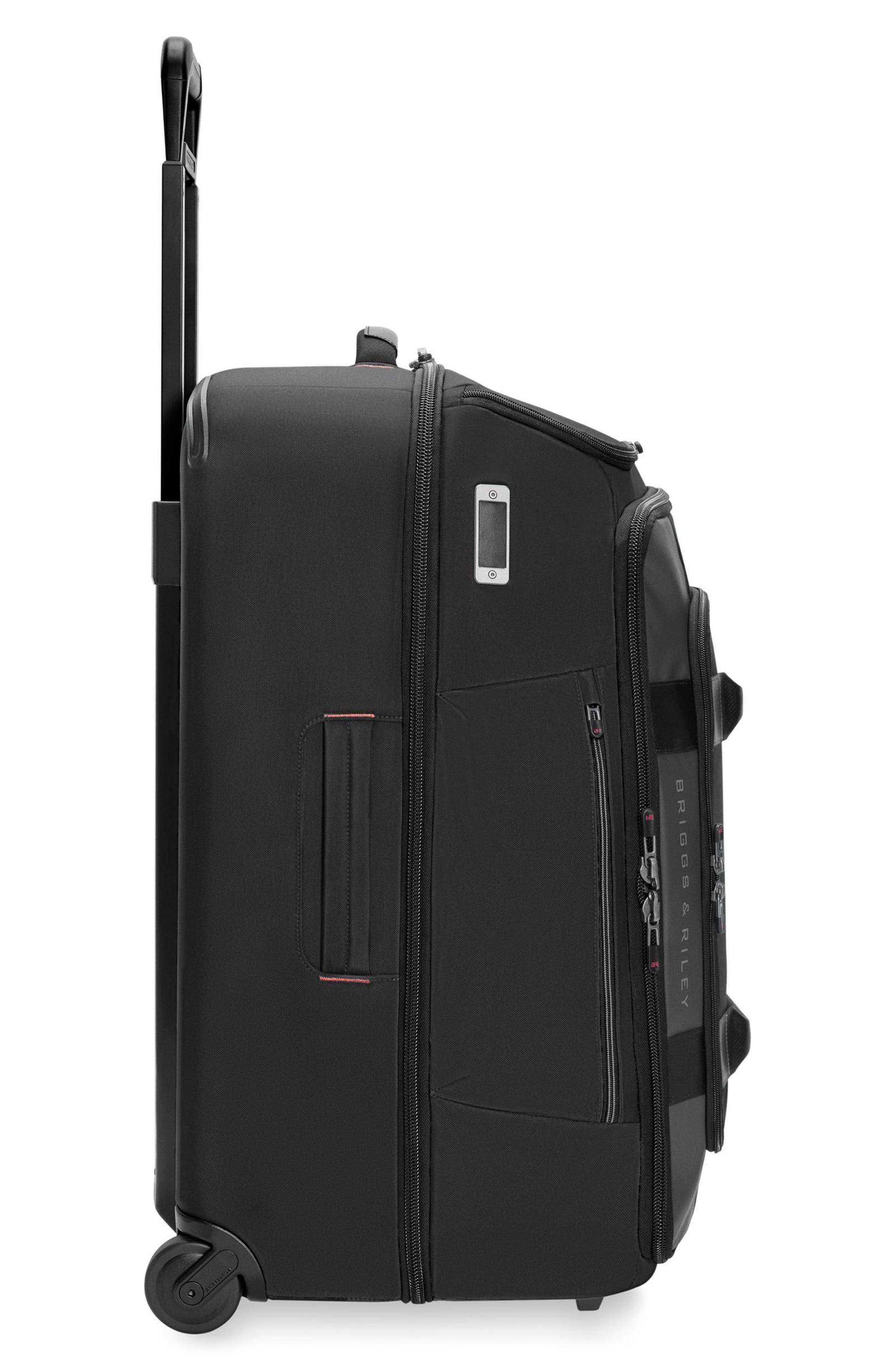 Briggs & Riley ZDX 27-Inch Carry-On Upright Duffle Bag, Alternate, color, Black